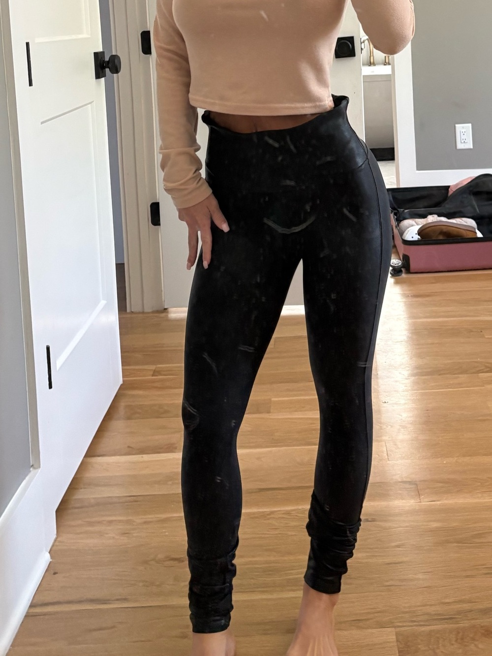 SPANX Black High-Waist Leggings